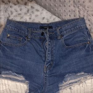 High waisted shorts